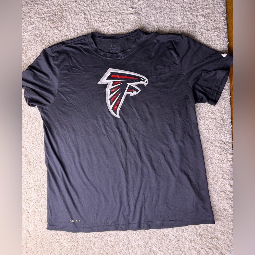 Men's 2XL Nike Black Atlanta Falcons T-Shirt - Picture 1 of 6